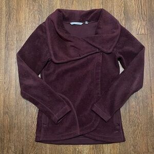 Horny Toad Size XS Maroon Purple Fleece Jacket
